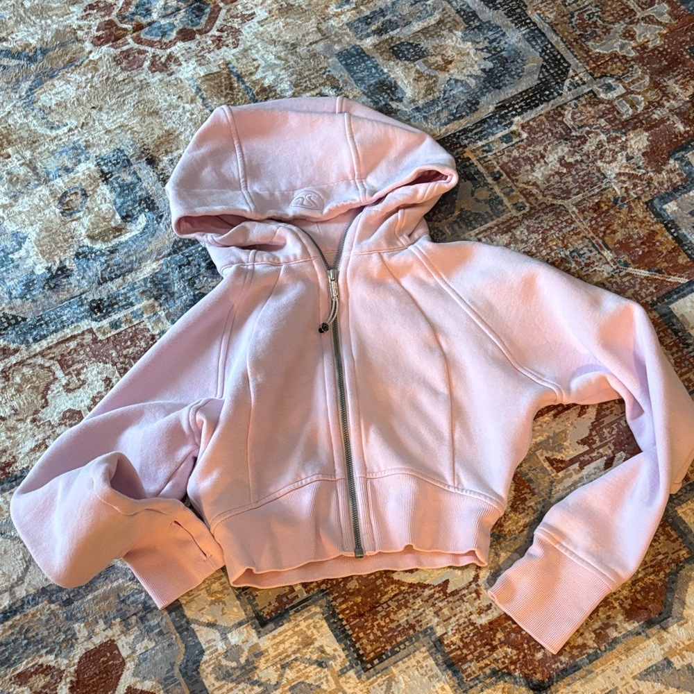 Lululemon Pink Zip-Up SCUBA Hoodie